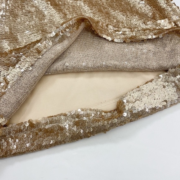 Fanco Gold Sequin Dress Short Sleeve size S - Picture 8 of 11